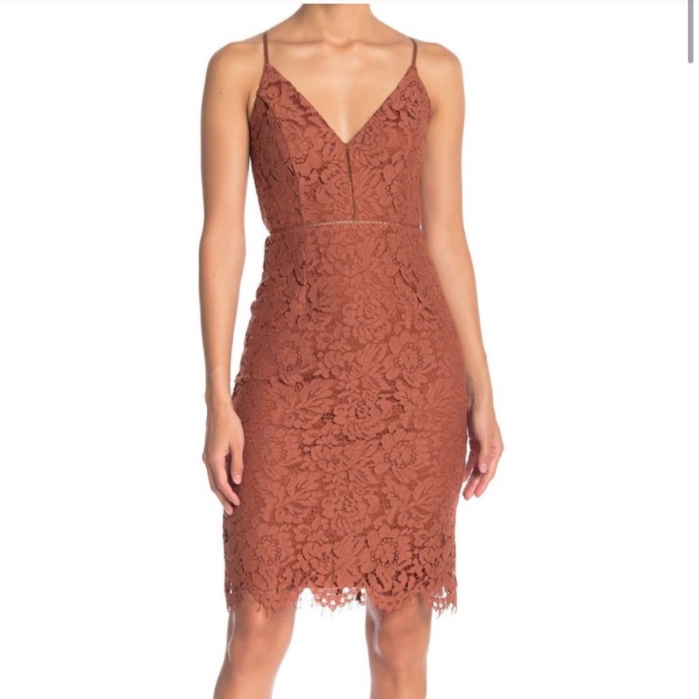Lace V-neck Sheath dress